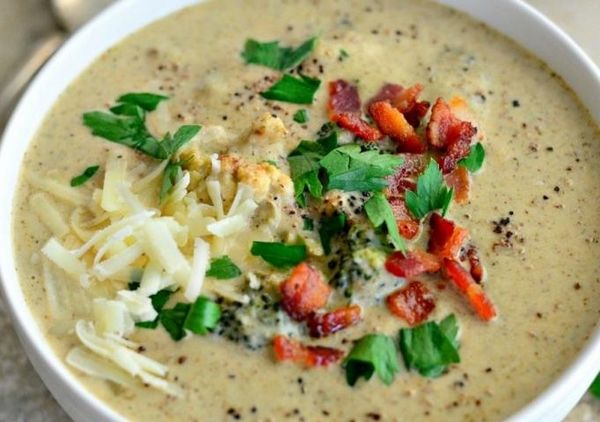 Крем-суп из брокколи и картошки